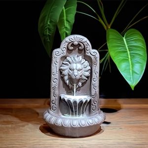Incense Burner, Backflow Incense Holder, Lion Ceramic Cone Incense Waterfall